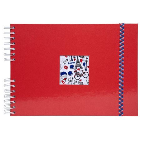 Exacompta French'Class photo album Red 150 sheets Spiral binding