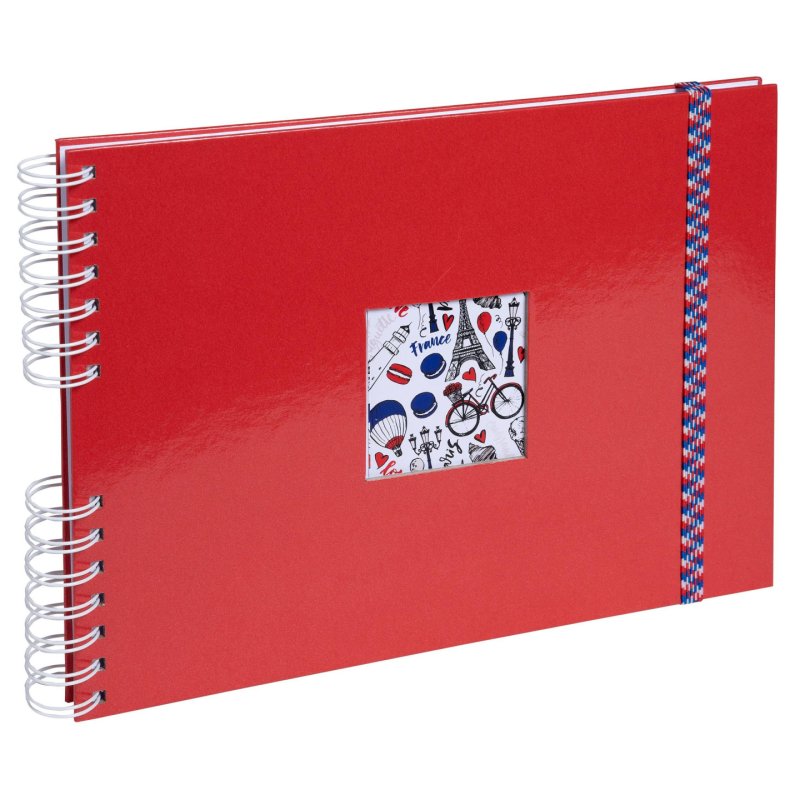 Exacompta French'Class photo album Red 150 sheets Spiral binding