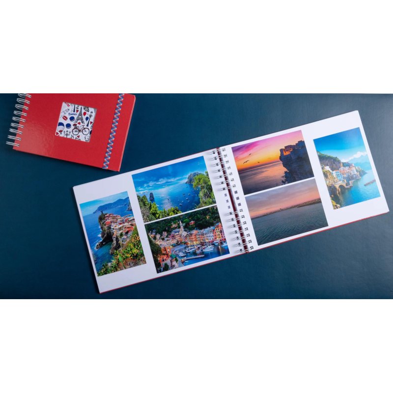 Exacompta French'Class photo album Red 150 sheets Spiral binding