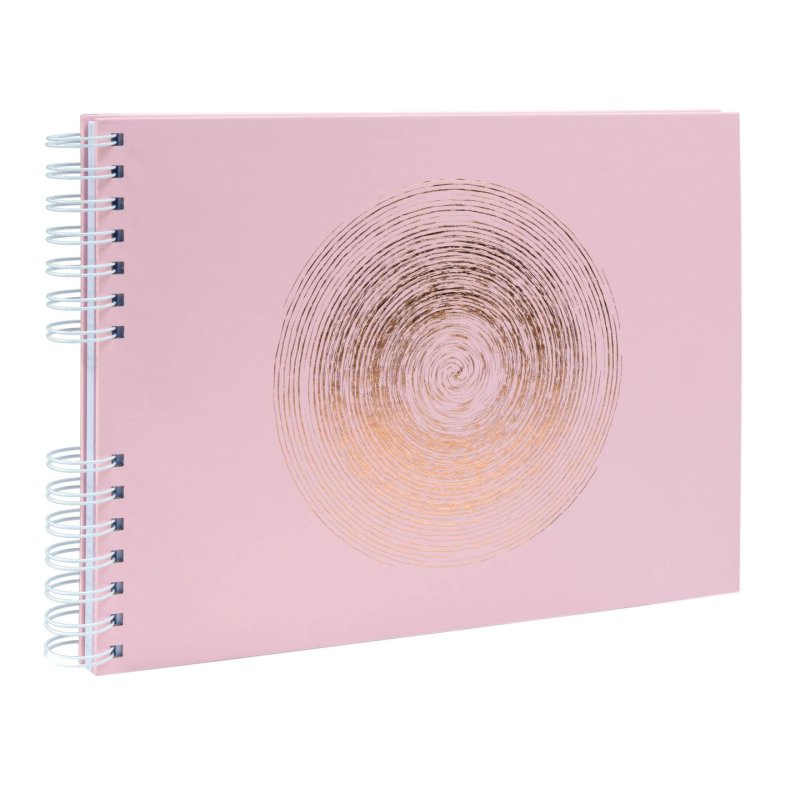 Exacompta Ellipse album photo et protège-page Rose 150 feuilles Reliure spiralée