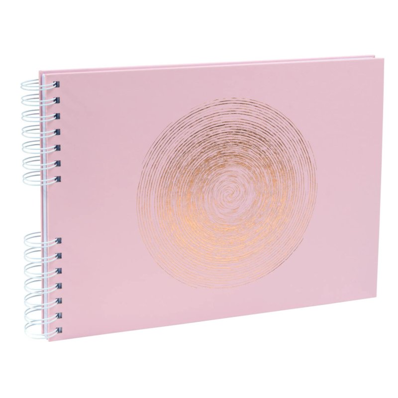 Exacompta Ellipse album photo et protège-page Rose 150 feuilles Reliure spiralée