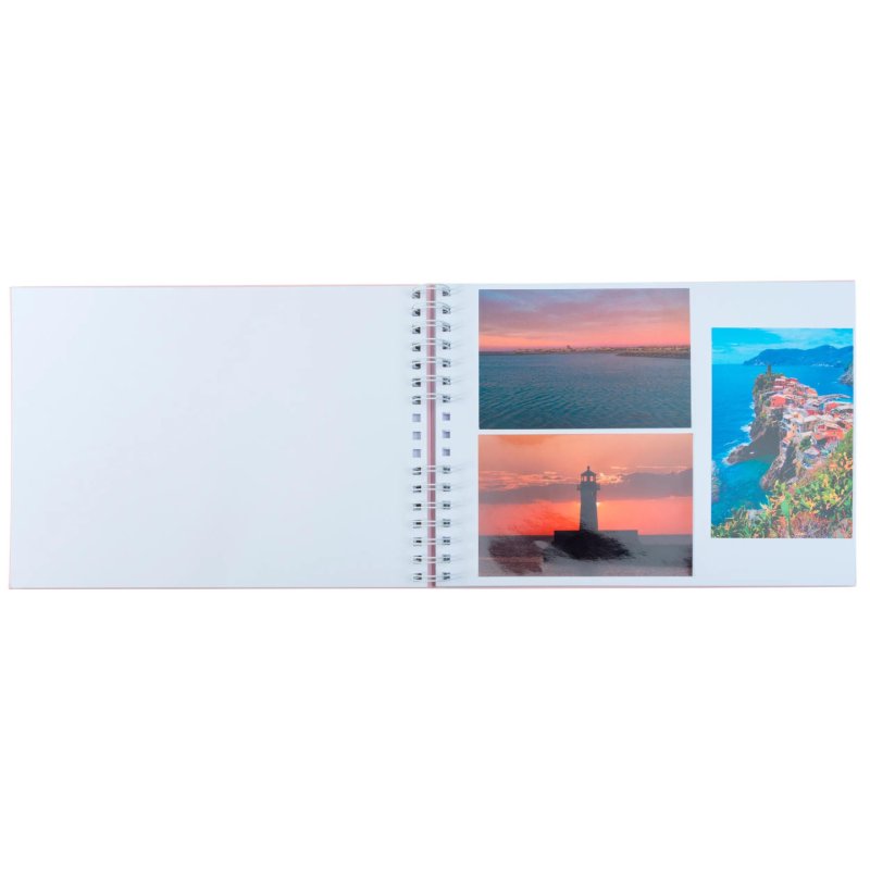 Exacompta Ellipse photo album Pink 150 sheets Spiral binding