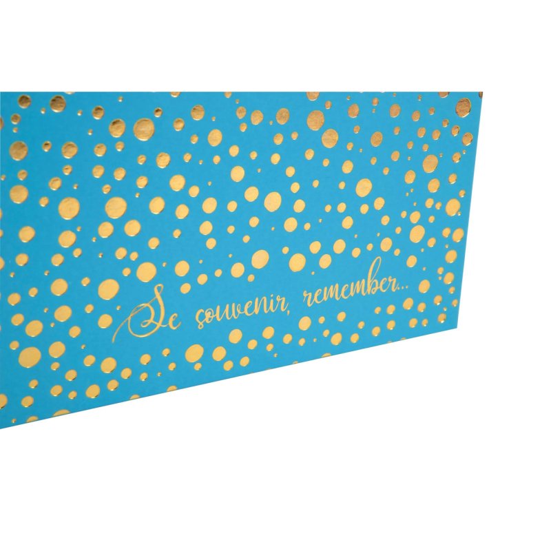 EXACOMPTA Album photos Plum, 250 x 250 mm, turquoise/doré