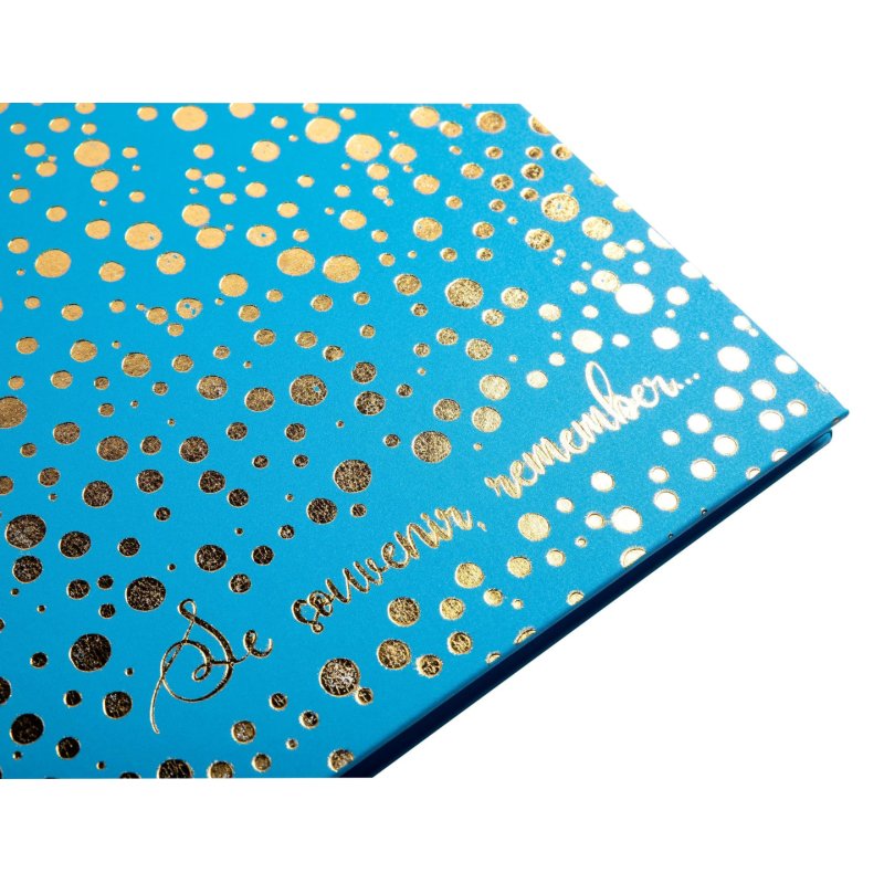 EXACOMPTA Album photos Plum, 250 x 250 mm, turquoise/doré