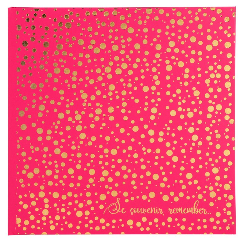 EXACOMPTA Album photos Plum, 250 x 250 mm, framboise/doré