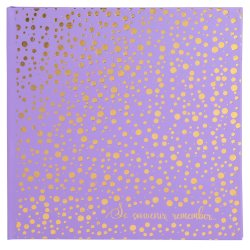 EXACOMPTA Album photos Plum, 250 x 250 mm, violet/doré