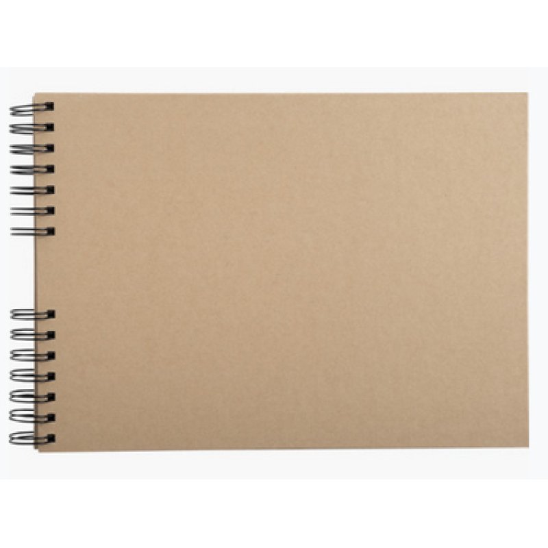 Exacompta Kit de scrapbooking album 70 pages noires scrap-addict - kraft brun