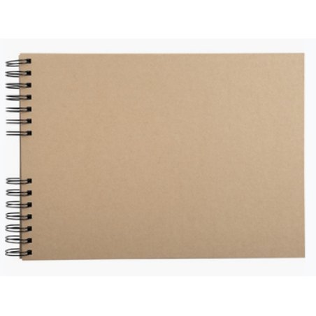 Exacompta Kit de scrapbooking album 70 pages noires scrap-addict - kraft brun