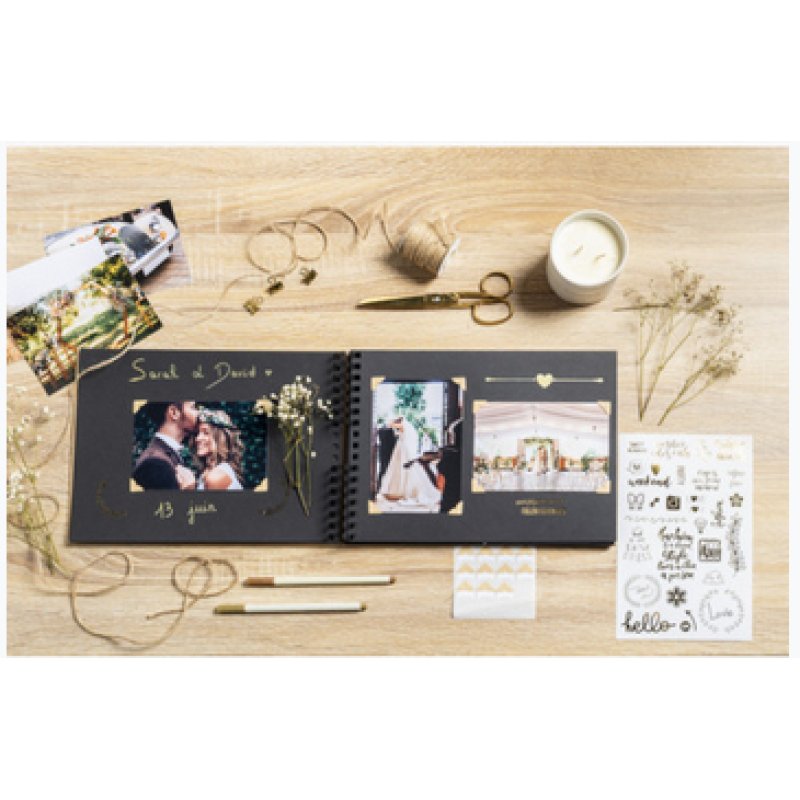 EXACOMPTA Kit de scrapbooking SCRAP ADDICT, kraft brun