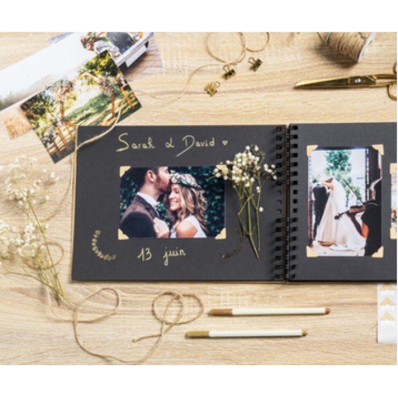 EXACOMPTA Kit de scrapbooking SCRAP ADDICT, kraft brun