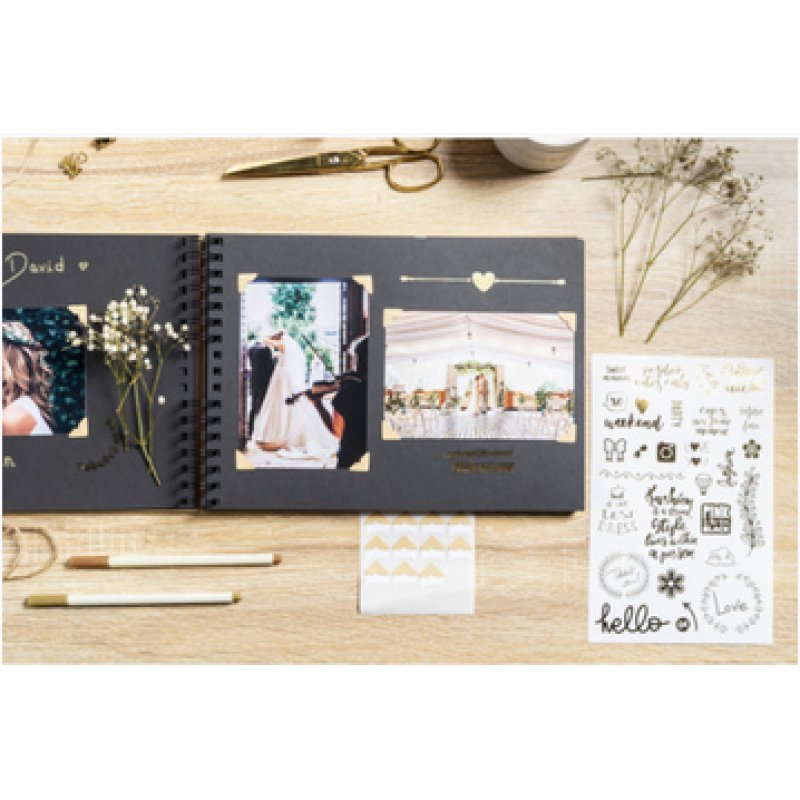 EXACOMPTA Kit de scrapbooking SCRAP ADDICT, kraft brun