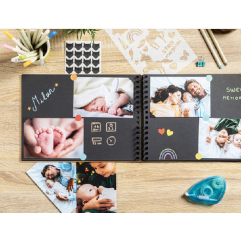 EXACOMPTA Kit de scrapbooking SCRAP ADDICT, kraft brun