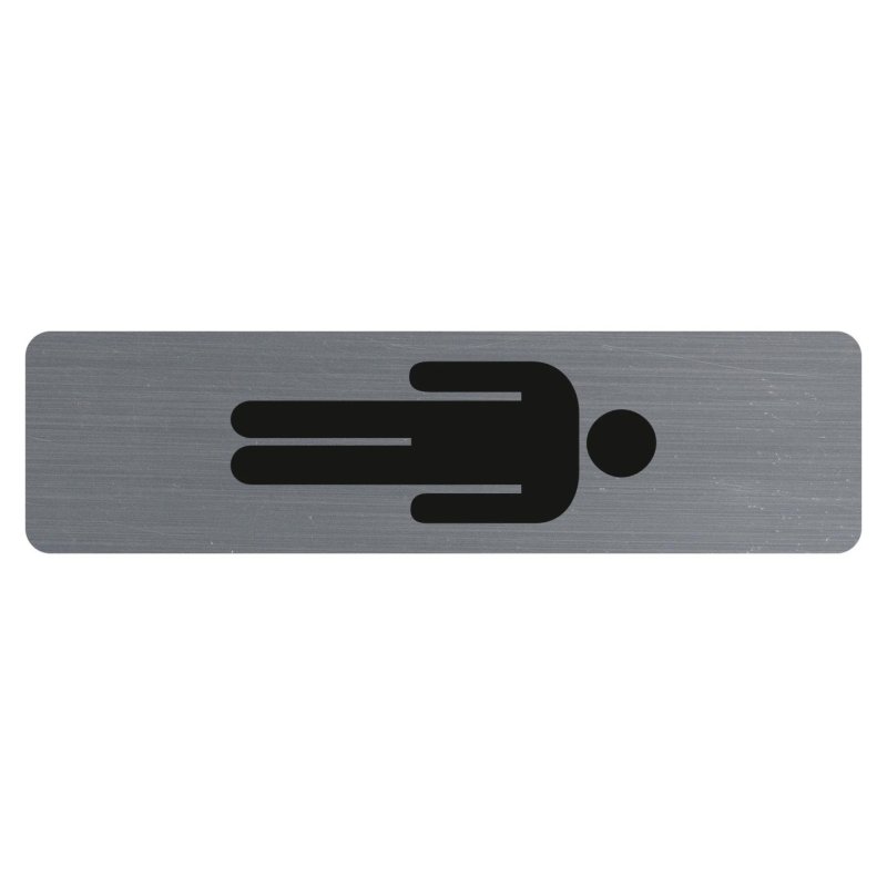 Exacompta 67169E self adhesive sign Aluminium Grey