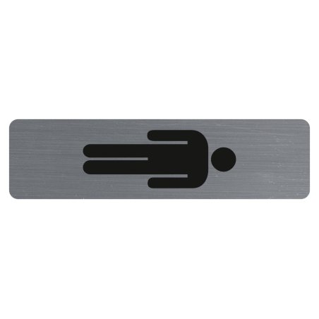 Exacompta 67169E self adhesive sign Aluminium Grey