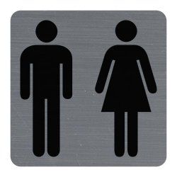 Exacompta 67178E self adhesive sign Aluminium Grey