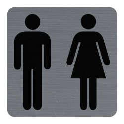 EXACOMPTA Plaque de signalisation "Toilettes Dame/Homme"