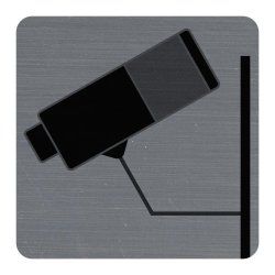 Exacompta 67180E pictogramme adhésif Aluminium Gris