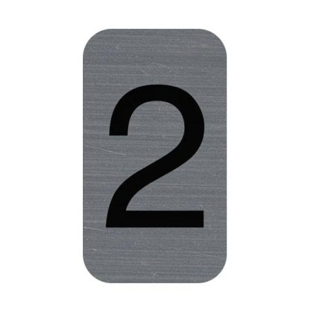 Exacompta 67182E lettre et chiffre autocollants Gris Numéro