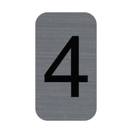 EXACOMPTA Plaque de signalisation chiffres "4", 25 x 44 mm