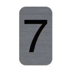Exacompta 67187E lettre et chiffre autocollants Gris Numéro