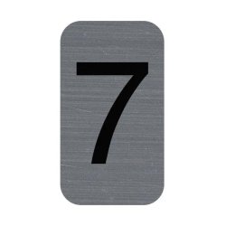 EXACOMPTA Plaque de signalisation chiffres "7", 25 x 44 mm