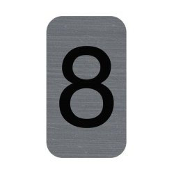 EXACOMPTA Plaque de signalisation chiffres "8", 25 x 44 mm