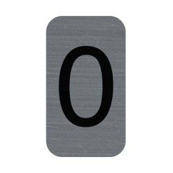 Exacompta 67190E lettre et chiffre autocollants Gris Numéro