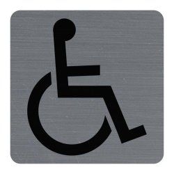 Exacompta 67191E self adhesive sign Aluminium Grey