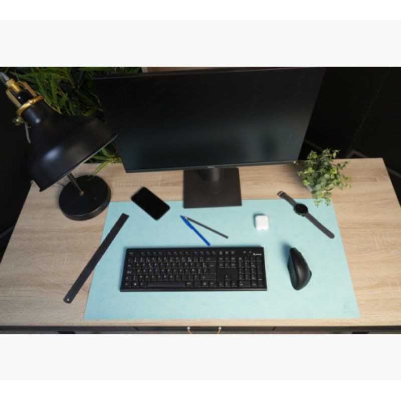 Exacompta 29142E desk pad Faux leather, Polyurethane (PU) Blue, Cyan