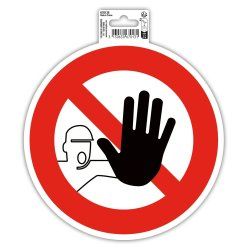 Exacompta 67013E self adhesive sign Polyvinyl chloride (PVC) Red