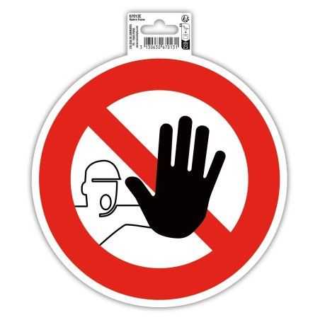 Exacompta 67013E self adhesive sign Polyvinyl chloride (PVC) Red