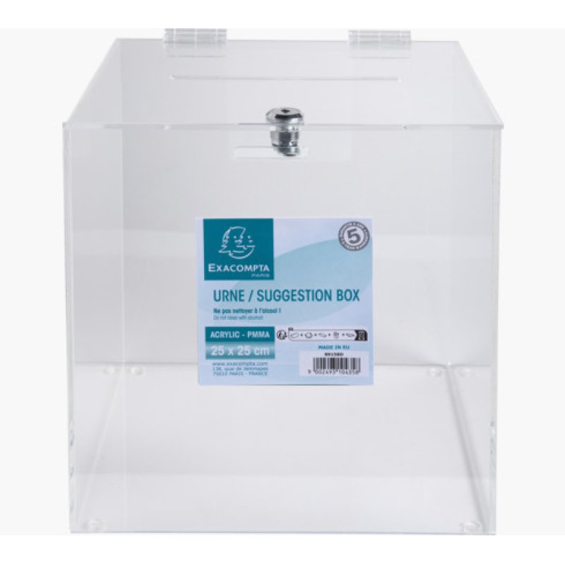 Exacompta 89158D money box Transparent Polymethyl methacrylate (PMMA) 1 pc(s)