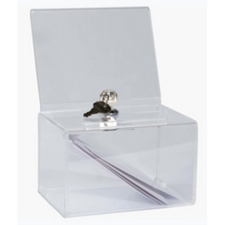 EXACOMPTA Urne, en acrylique, fermable à clé, transparent