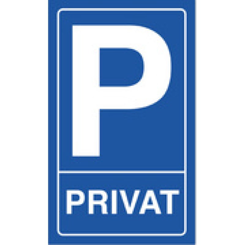 EXACOMPTA Hinweisschild "Kundenparkplatz", blau/weiß