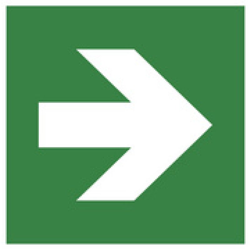 EXACOMPTA Plaque de signalisation "Flèche droite"