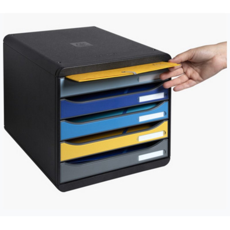 Exacompta Big Box Plus Bee Blue - Assorted Colours - New