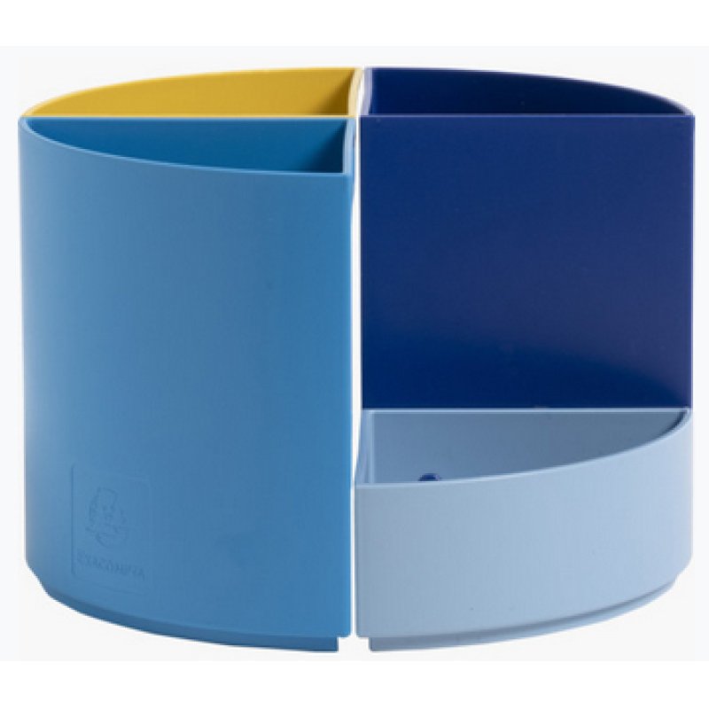 Exacompta Pot À Crayons Modulable The Quarter Bee Blue - Couleurs Assorties - Nouveauté