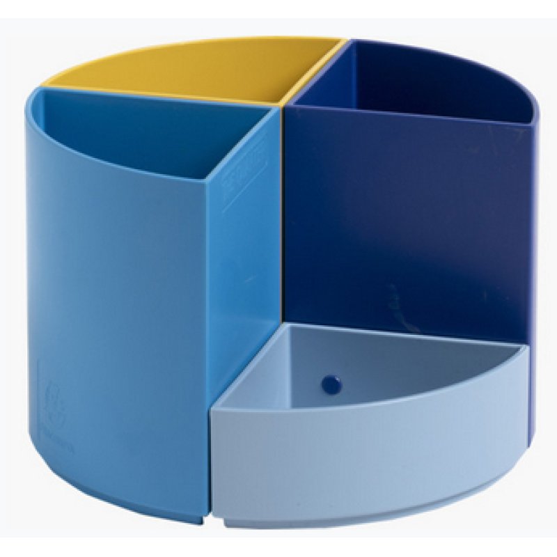 Exacompta Pot À Crayons Modulable The Quarter Bee Blue - Couleurs Assorties - Nouveauté
