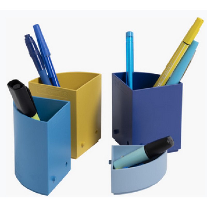 Exacompta Pot À Crayons Modulable The Quarter Bee Blue - Couleurs Assorties - Nouveauté