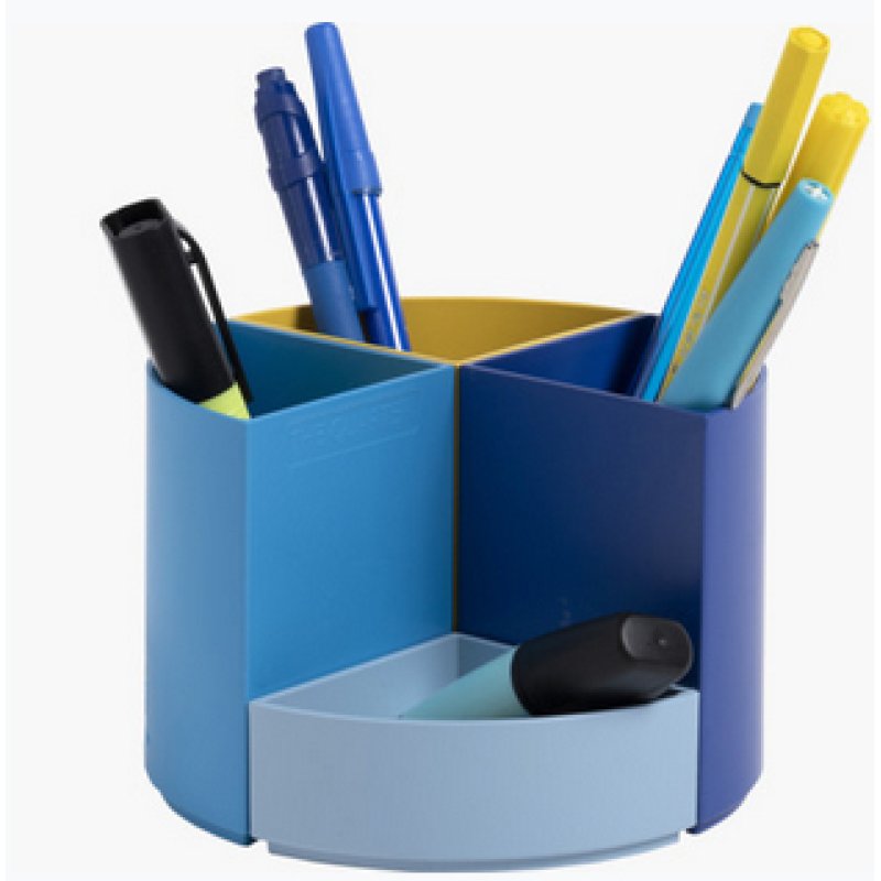 EXACOMPTA Multipot à crayons THE QUARTER Bee Blue, assorti