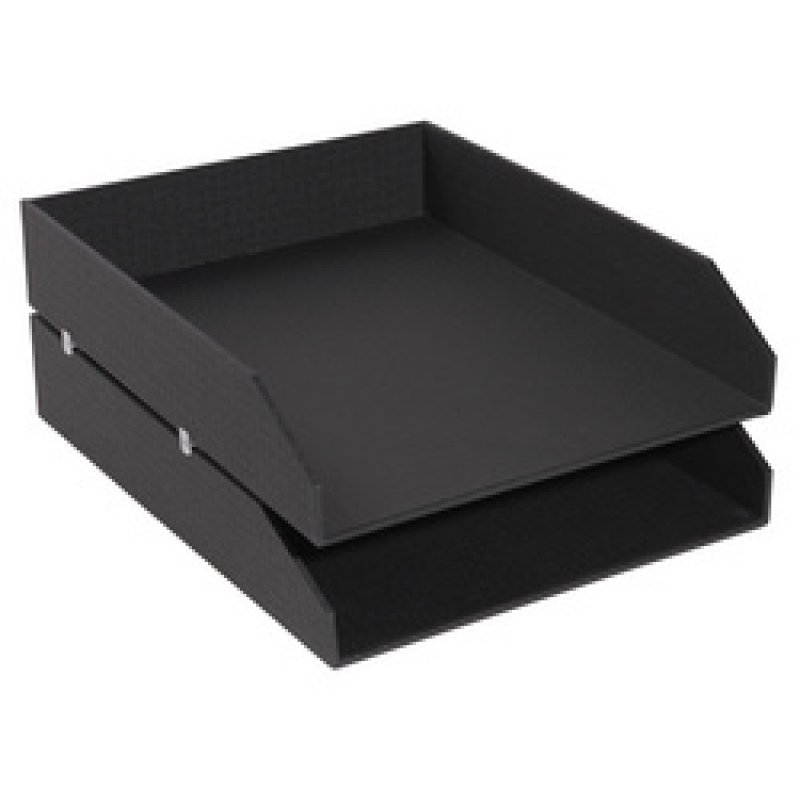 EXACOMPTA Set de corbeilles à courrier Office by Me, noir