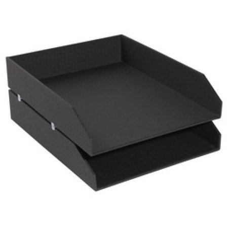 EXACOMPTA Set de corbeilles à courrier Office by Me, noir