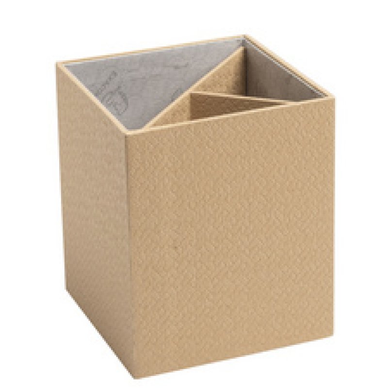 EXACOMPTA Pot à crayons Office by Me, 3 compartiments, bleu