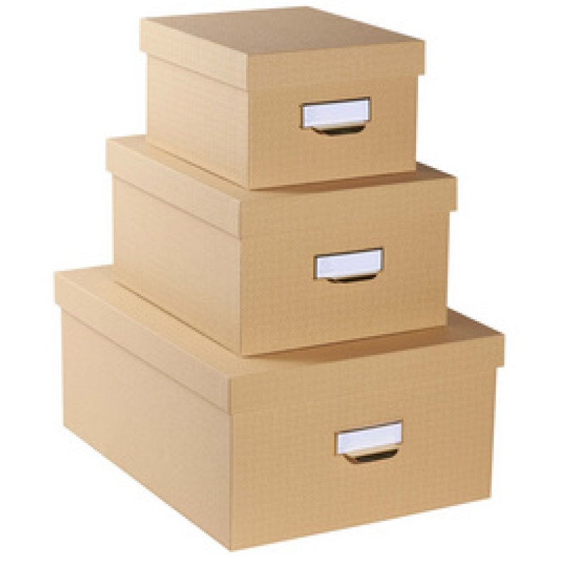 EXACOMPTA Lot de 3 boîtes gigogne Office by Me, bleu canard