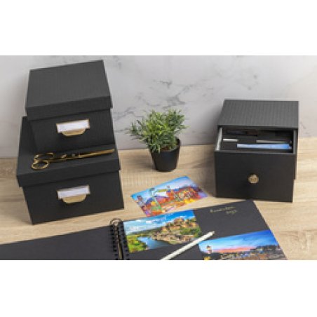 EXACOMPTA Boîte à photos ou fiches Office by Me, bleu canard