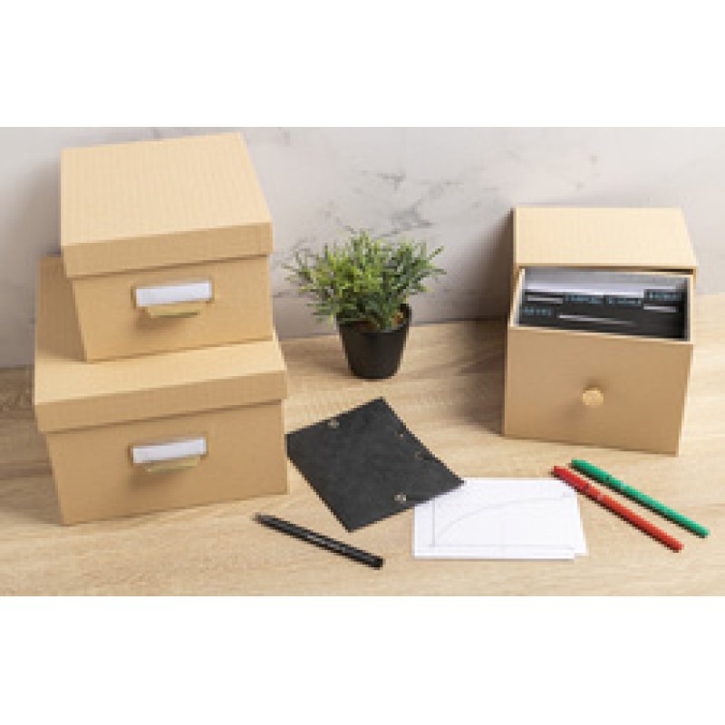 EXACOMPTA Boîte à photos ou fiches Office by Me, bleu canard