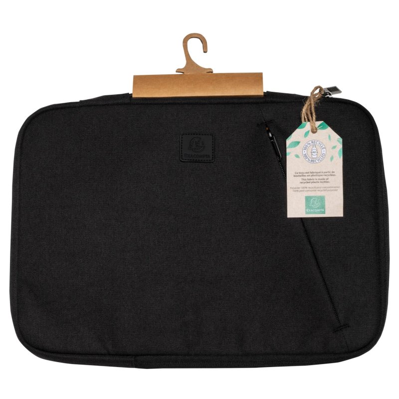 Exacompta 17121E laptop case 35.6 cm (14") Sleeve case Black