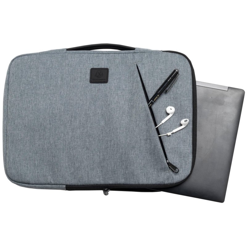 Exacompta 17124E laptop case 35.6 cm (14") Sleeve case Grey