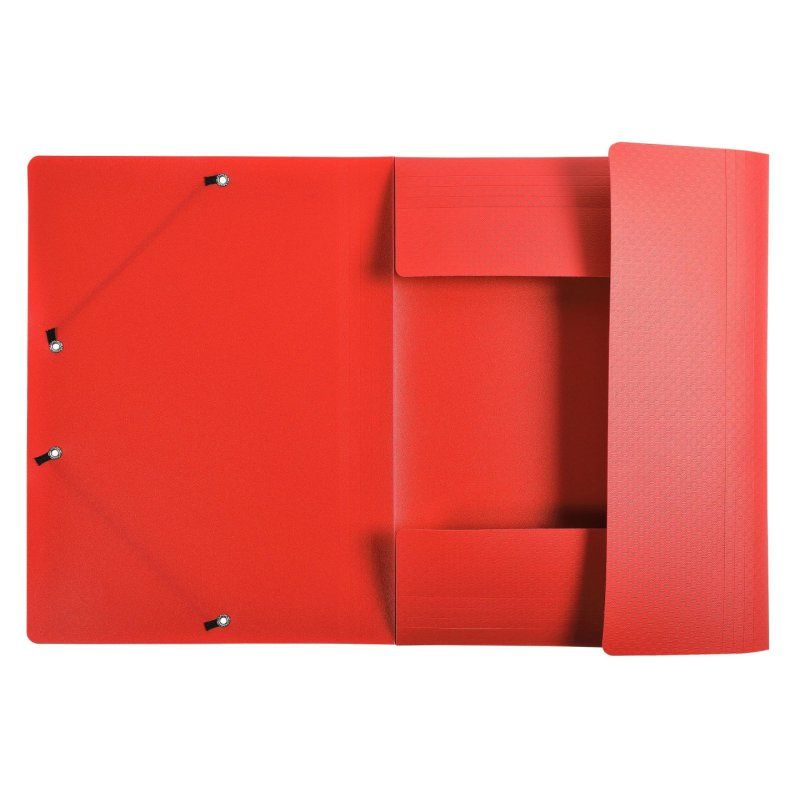 EXACOMPTA Chemise à élastiques Opaque, PP, A4, rouge