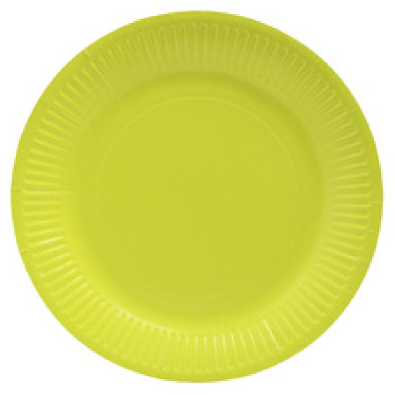 PROnappe Assiette en carton, rond, 230 mm, argent